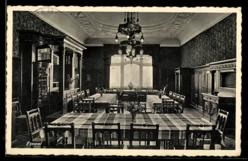 AK Weimar, Mathildenhaus der Mathilde Zimmer-Stiftung, Innenansicht des Esssaales