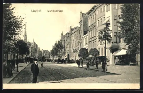 AK Lübeck, Partie in der Mühlenstrasse