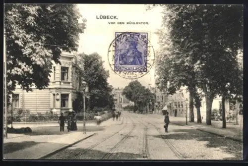 AK Lübeck, Partie vor dem Mühlentor