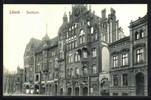 AK Lübeck, Partie an der Stadthalle