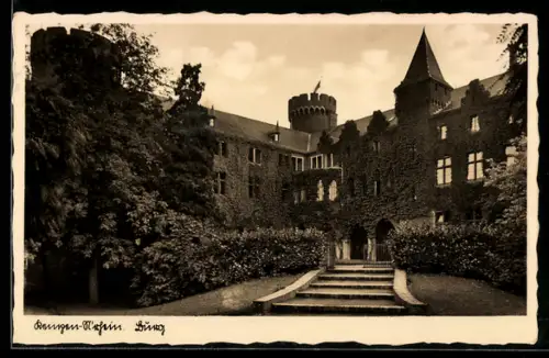 AK Kempen /Niederrhein, Innenhof der Burg