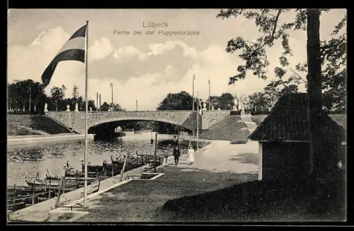 AK Lübeck, Partie bei der Puppenbrücke