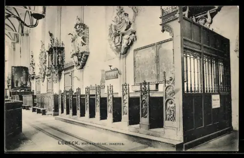 AK Lübeck, Marienkirche, Inneres