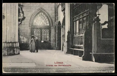AK Lübeck, Inneres der Marienkirche