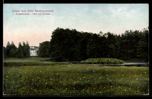 AK Friedrichsruh, Park mit Schloss
