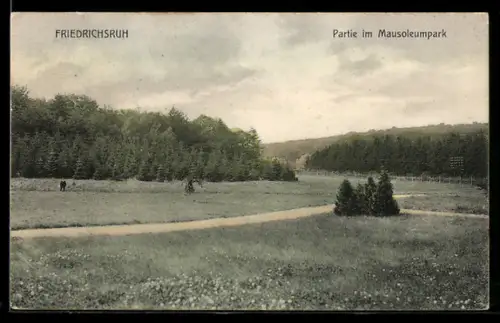 AK Friedrichsruh, Partie im Mausoleumpark