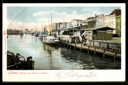 AK Lübeck, Station der Traven-Schiffe