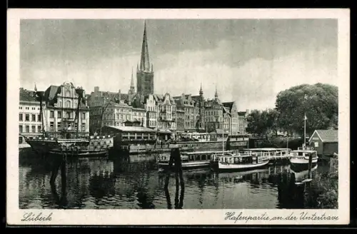 AK Lübeck, Hafenpartie an der Untertrave
