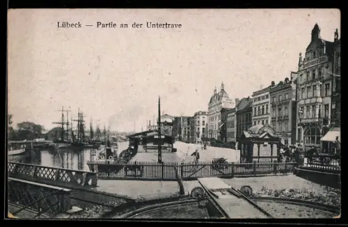 AK Lübeck, Partie an der Untertrave