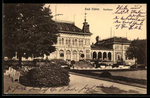 AK Bad Elster, Partie am Kurhaus