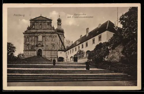 AK Amberg, Bergkirche mit Franziskanerkloster