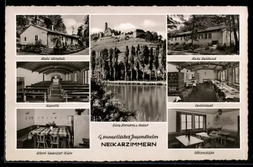 AK Neckarzimmern, Evangelisches Jugendheim, Burg Kornberg, Götzenstube