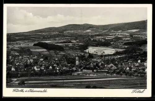 AK Fürth i. Odenwald, Totalansicht des Ortes