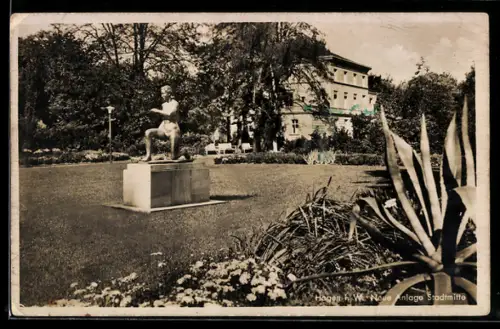 AK Hagen i. W., Neue Anlage Stadtmitte