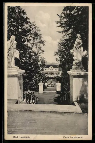 AK Bad Lausick, Partie im Kurpark