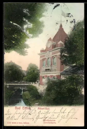 AK Bad Elster, Partie am Albert-Bad