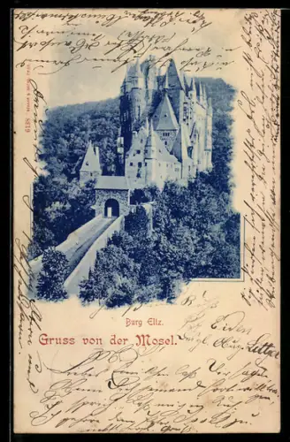 AK Mosel, Blick zu Burg Eltz