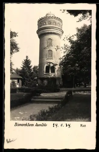 AK Aumühle, Blick zum Bismarckturm