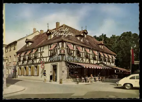 AK Erlangen, 100 Jahre Café Mengin 1963