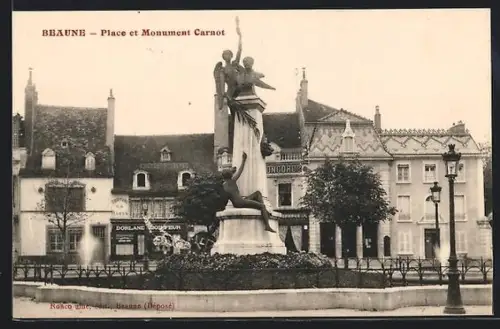 AK Beaune, Place et Monument Carnot