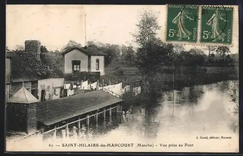 AK Saint-Hilaire-du-Harcouet /Manche, Vue prise au Pont