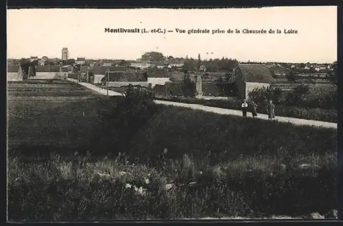 AK Montlivault /L.-et-C., Vue générale prise de la Chaussée de la Loire