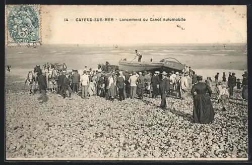 AK Cayeux-sur-Mer, Lancement du Canot Automobile