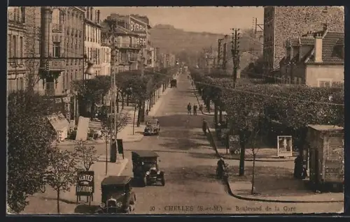 AK Chelles /S.-et-M., Boulevard de la Gare