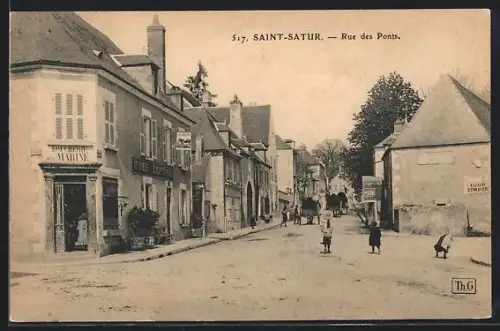 AK Saint-Satur, Rue des Ponts