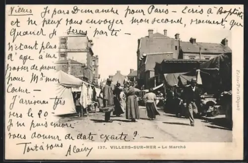 AK Villers-sur-Mer, Le Marché