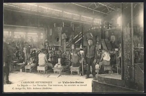 AK Vals-les-Bains, La Bégude, Les Verreries