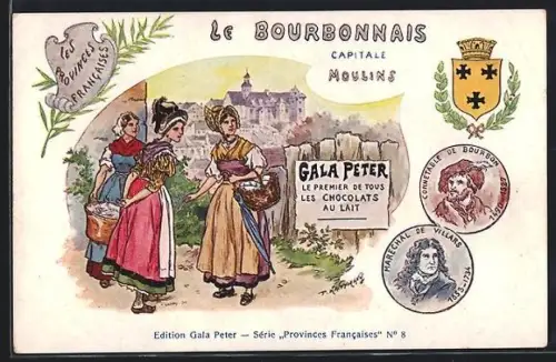 Künstler-AK Moulins, Les Bourbonnais, Gala Peter