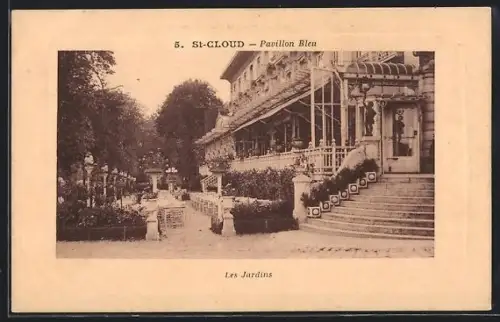 AK St-Cloud, Pavillon Bleu, Les Jardins