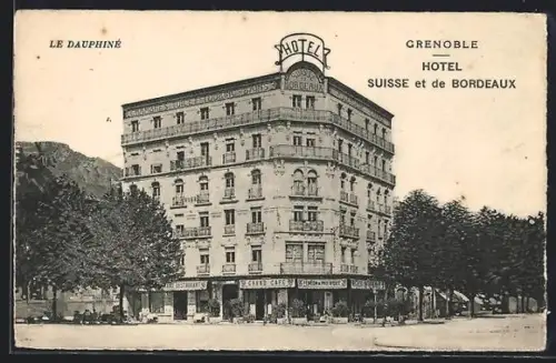AK Grenoble, Hotel Suisse et de Bordeaux, Grand Café