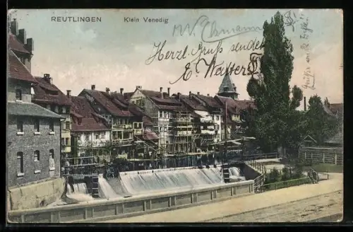 AK Reutlingen, Klein Venedig, Wehr