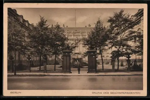 AK Berlin, Palais des Reichspräsidenten