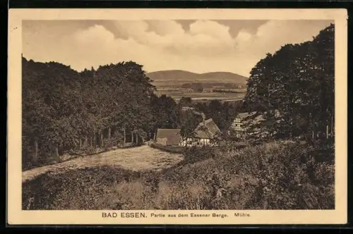 AK Bad Essen, Partie aus dem Essener Berge, Mühle