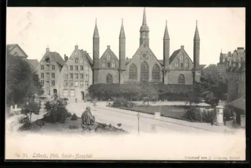 AK Lübeck, Heilig Geist-Hospital, Panorama