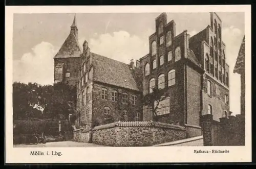 AK Mölln i. Lbg., Rathaus, Rückseite