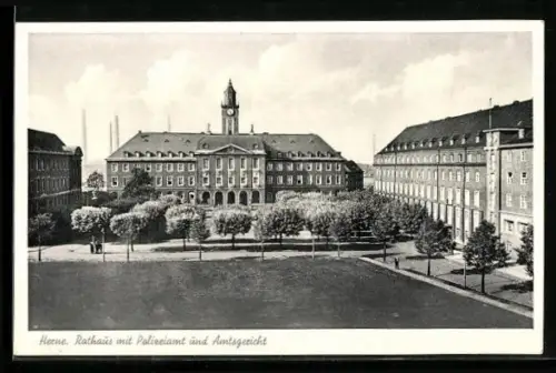 AK Herne, Rathaus, Polizeiamt, Amtsgericht