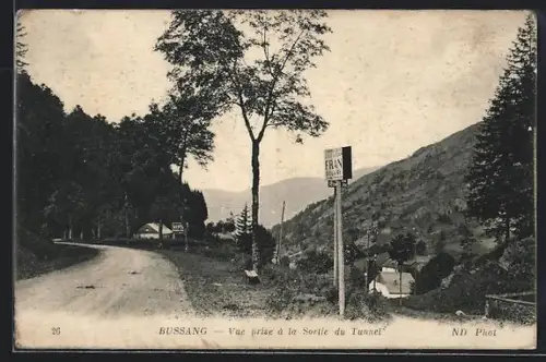 AK Bussang, Vue prise à la Sortie du Tunnel