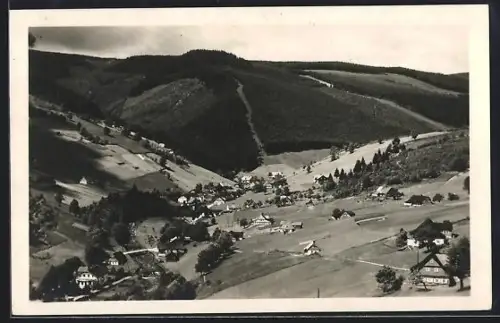 AK Gross Aupa /Rsgb., Panorama