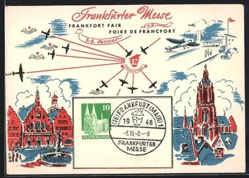 AK Frankfurt /Main, Frankfurter Messe 1948