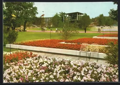 AK Stuttgart, Bundes Gartenschau 1961, Sessellift-Station