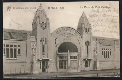 AK Gand, Exposition Universelle 1913, Le Palais du Petit Outillage, Ausstellung