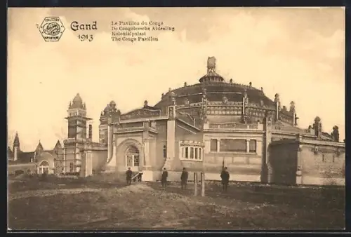 AK Gent, Exposition Internationale et Universelle de Gand 1913, Le Pavillon du Congo