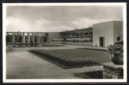 AK Essen, Gruga-Terrassen mit Anlagen