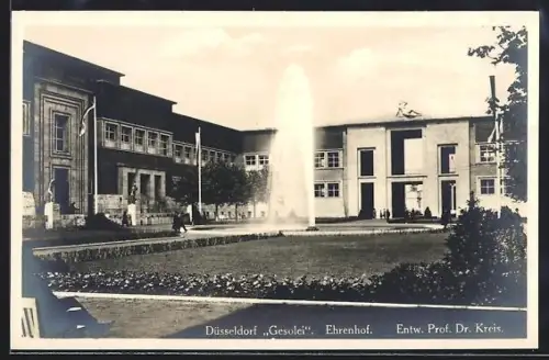 AK Düsseldorf, Ausstellung Gesolei, Ehrenhof