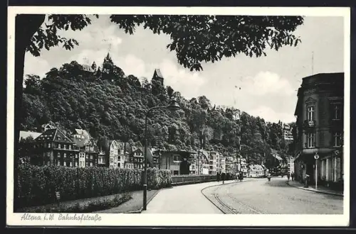 AK Altena i. W., Bahnhofstrasse