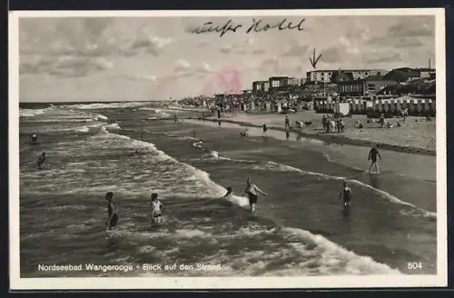 AK Wangerooge, Blick auf den Strand